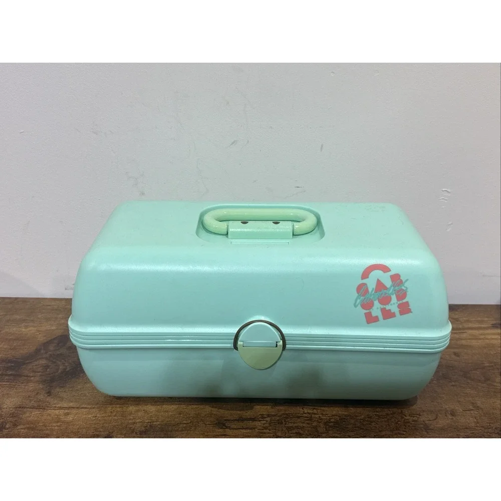 Caboodles of California Vtg Teal Large 15
